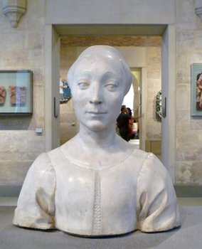 Femme inconnue<br/>Atelier de  Desiderio da SETTIGNANO<br/>1428-1464